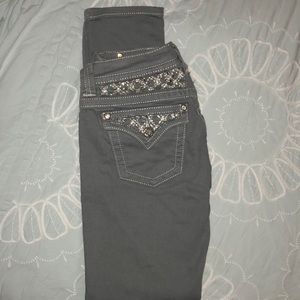 Gray skinny miss me jeans